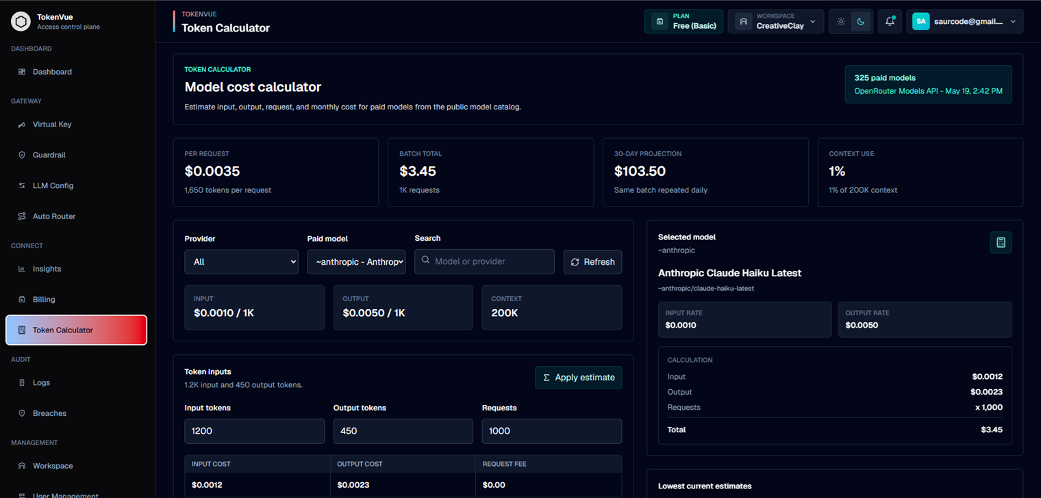 Token Calculator Overview